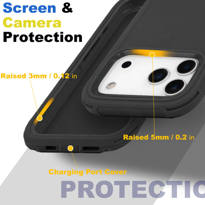 Heavy Duty Shockproof Rugged Phone Case & Protector, Casing for Iphone 17, 17E, Air, 16, 16E, 15 Pro Max, 14, 13, 12, 11, Xr, Xs – Essential Mobile Phone Accessory for Handheld Smartphone Protection