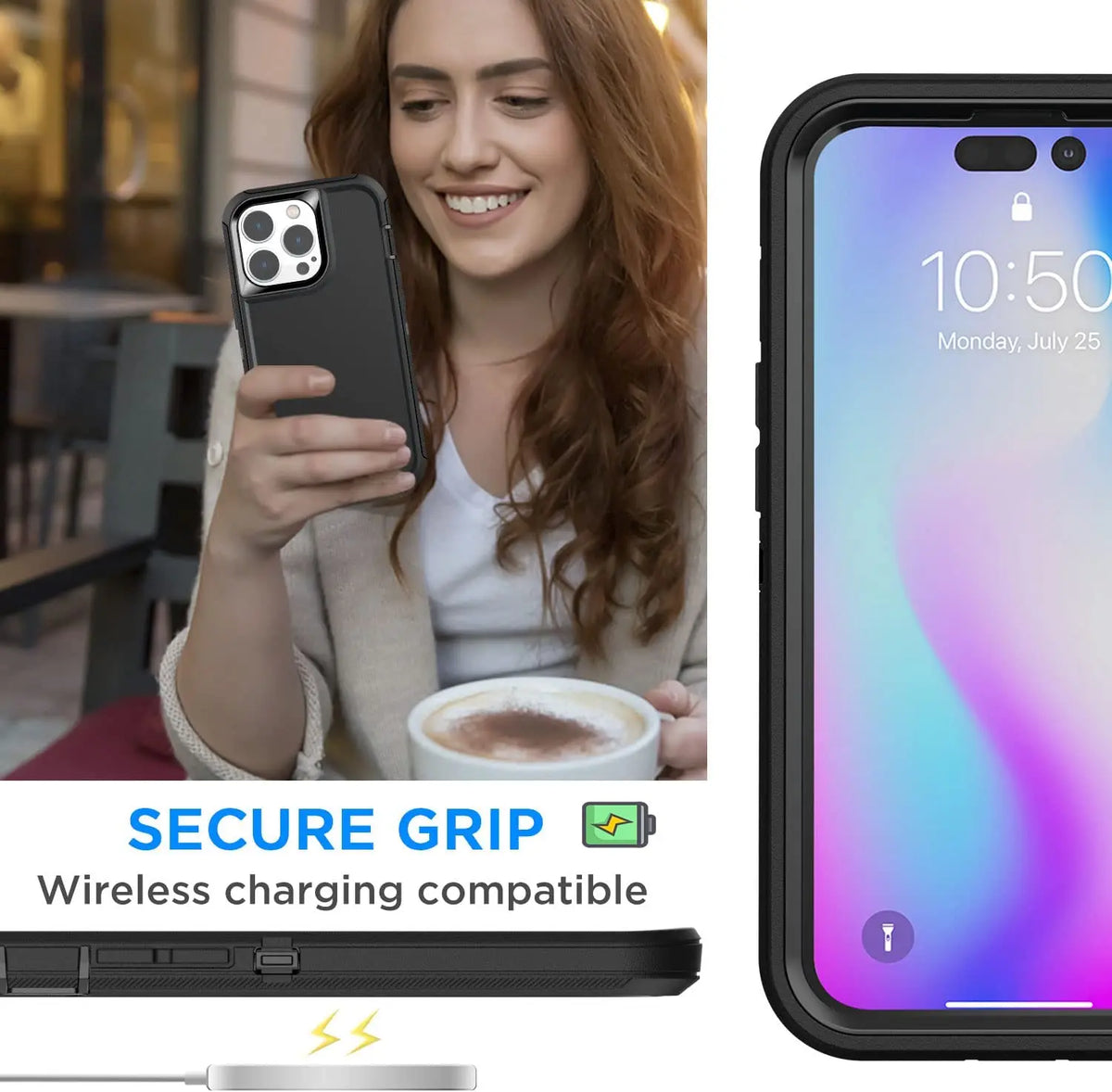 Heavy Duty Shockproof Rugged Phone Case & Protector, Casing for Iphone 17, 17E, Air, 16, 16E, 15 Pro Max, 14, 13, 12, 11, Xr, Xs – Essential Mobile Phone Accessory for Handheld Smartphone Protection