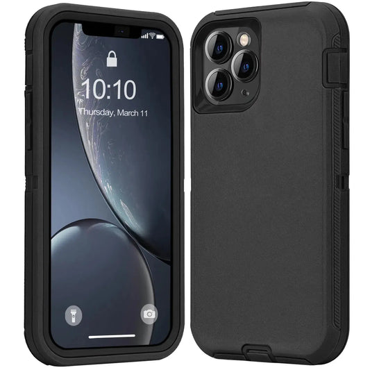 Heavy Duty Shockproof Rugged Phone Case & Protector, Casing for Iphone 17, 17E, Air, 16, 16E, 15 Pro Max, 14, 13, 12, 11, Xr, Xs – Essential Mobile Phone Accessory for Handheld Smartphone Protection