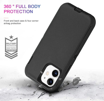 Heavy Duty Shockproof Rugged Phone Case & Protector, Casing for Iphone 17, 17E, Air, 16, 16E, 15 Pro Max, 14, 13, 12, 11, Xr, Xs – Essential Mobile Phone Accessory for Handheld Smartphone Protection